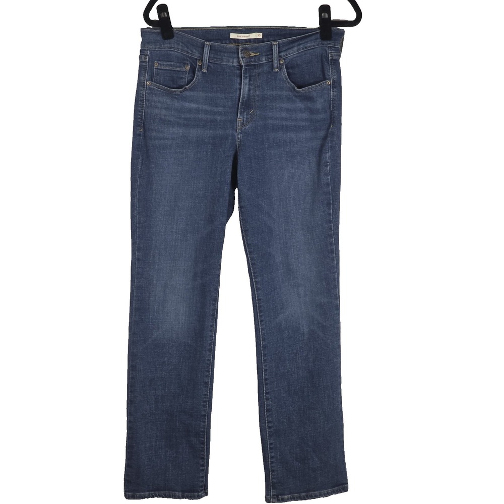 Levis Womens Size 10 505 Straight Leg Jeans Blue Denim Classic Casual Streetwear